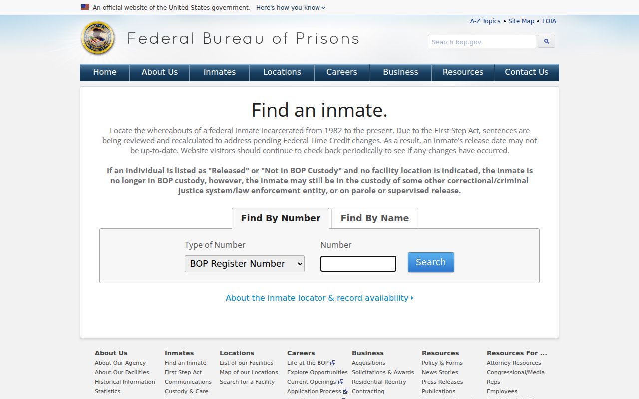 Metcalfe County criminal records federal Bureau of Prisons inmate locator