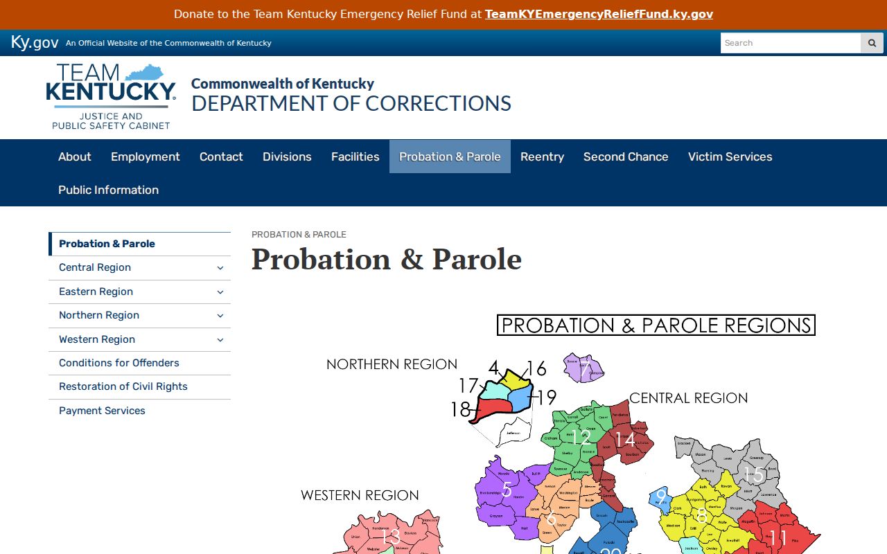 Metcalfe County criminal history Kentucky probation and parole information